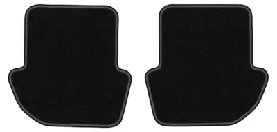 Produktbild von Velours-Fußmatten Hinten für Porsche 911 (typ 997) 2002-2012 (Cabro/Coupé/Targa) – 2-tlg, Schwarz, passgenau – Wielganizator LUX