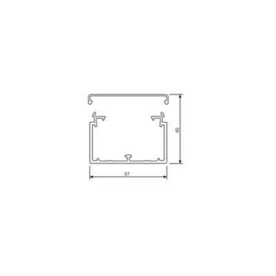 Produktbild von Hager Leitungsführungskanal LF4006007035 ** PVC LF 40x60mm lichtgrau