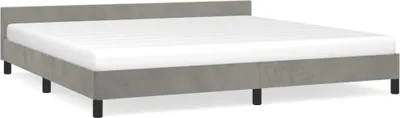 Immagine prodotto di vidaXL Struttura letto senza materasso grigio chiaro 200x200 cm in velluto