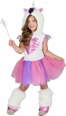 Produktbild von Einhorn-Kostüm für Mädchen Regenbogen bunt 7-9 Jahre (M)