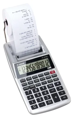 Produktbild von Canon P1-DTSC II EMEA HWB, Desktop, Druckrechner, 12 Ziffern, Wechselstrom/Batterie, Grau