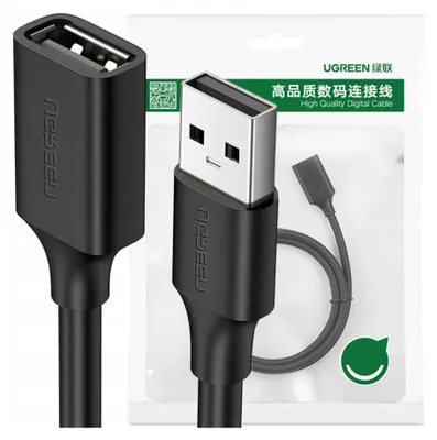 Produktbild von Ugreen US103, 0,5 m, USB A, USB A, USB 2.0, 0,48 Gbit/s, Schwarz