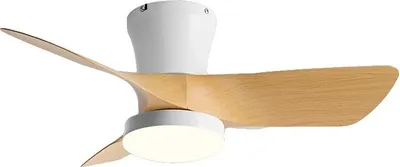Obrázek produktu pro Stropní ventilátor, dálkové ovládání, tichý provoz, D-s lampou, 32 palců, dálkové ovládání
