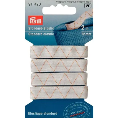 Produktbild von PRYM Standard-Elastic Gummiband, Breite 12 mm, weiß, Länge 2 m