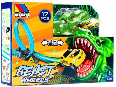 Obrázek produktu pro Moltó 107 cm dinosauří závodní dráha 17 kusů