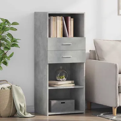 Produktbild von vidaXL Highboard Betongrau 50x42,5x124 cm Holzwerkstoff