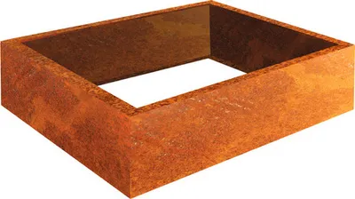 Produktbild von Pflanzrahmen Palatino Carlotta 120 x 100 x 25 cm Corten-Stahl braun