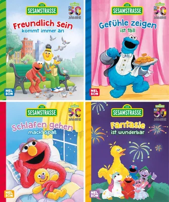 Produktbild von Nelson Mini-Bücher: Sesamstraße 1-4