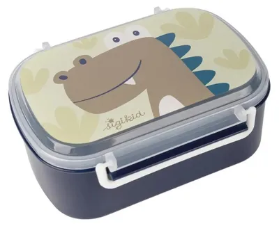 Produktbild von sigikid Brotdose Dino, Brotbox, Lunchbox, Kinder, Kunststoff, 11 x 17 cm, 25372