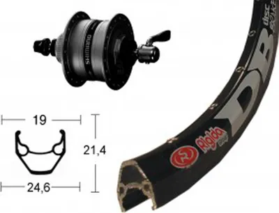 Produktbild von Winora V-Rad 28" DH3D37 Centl.sz .SSP 36L Ryde ZAC 2000 Disc schwz. Niro.Spei.(sz)