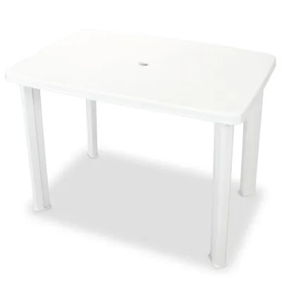 Image de vidaXL Ensemble Bistro 3 pièces plastique blanc