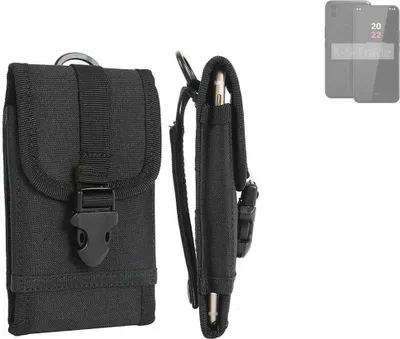 Produktbild von K-S-Trade Holster Handy Hülle kompatibel mit Volla Phone 22 Holster Handytasche Gürtel Tasche Schutz Hülle Robust Outdoor schwarz