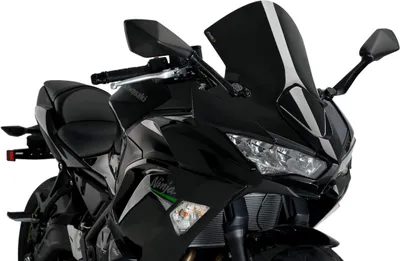 Produktbild von Windschild Puig R-Racer-Scheibe 455 x 385 mm mit ABE für Kawasaki Ninja 650 Bj. 2020 - 2026