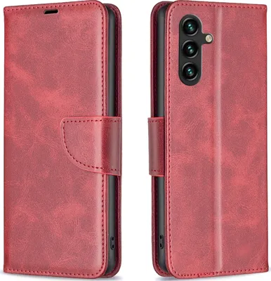 Produktbild von Mobigear Excellent  Samsung Galaxy A55 Hülle Klapphülle Geldbörse - Rot