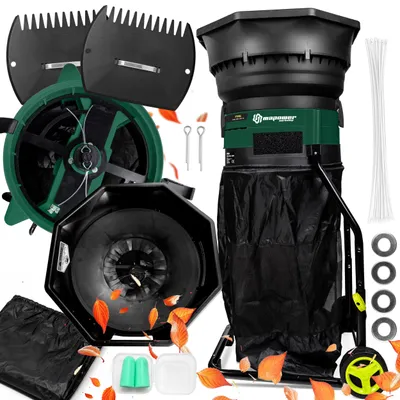 Produktbild von MAPOWER MPLS01 Elektrischer Laubhäcksler 1800 W, 80 l, 16:1