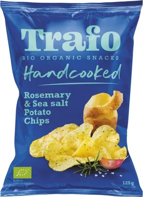 Zdjęcie produktu dla CHIPSY ZIEMNIACZANE Z ROZMARYNEM I SOLĄ MORSKĄ125 g - TRAFO