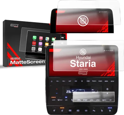 Produktbild von Matte Autodisplayfolie 3in1 für Hyundai Staria 10,25" (2021-2025), Grizz Protector