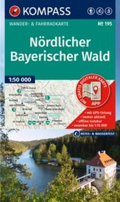 Obrázok produktu pre KOMPASS Turistická mapa 195 Severné Bavorsko 1:50 000