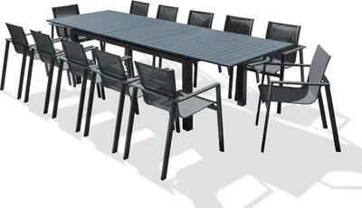 Produktbild von 12-Sitzer-Garten-Essgruppe ausem Aluminium