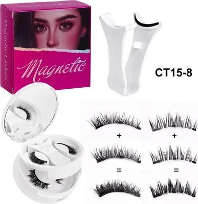 Produktbild von INF Magnetische Wimpern Set - Wiederverwendbar, Ohne Kleber, Einfache Anwendung