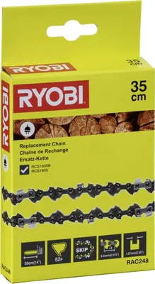 Produktbild von Ryobi RAC248 Kettensägenkette RCS1835 14"/35 cm 52 Glieder 1,27 mm 9,53 mm