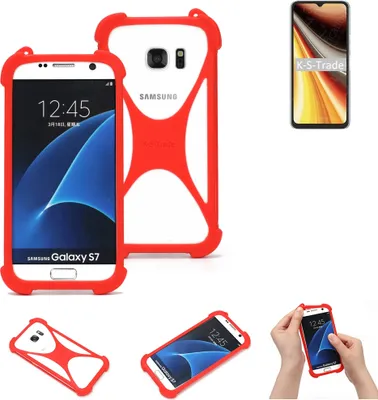 Produktbild von K-S-Trade Handy-Hülle kompatibel mit UMIDIGI Power 7 Max Schutz-Hülle Bumper Silikon Schutz Hülle Cover Case Silikoncase Silikonbumper TPU Softcase