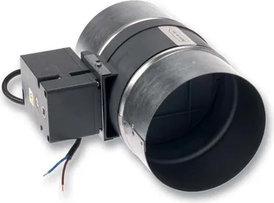 Produktbild von Zuluftklappe elektrisch ?150 mm (mit Servomotor) Energiespar-Klappe