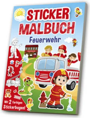 Produktbild von Mal- & Stickerbuch: Feuerwehr