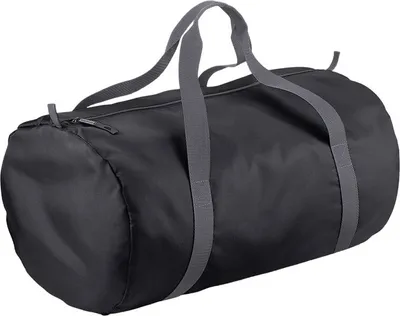Produktbild von BagBase Packaway Barrel Sporttasche PC3343 (Einheitsgröße) (Schwarz)