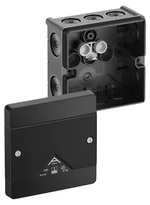 Image de Boîtier de connexion Spelsberg 4qm, indice de protection IP66, modèle 040-L, couleur noire