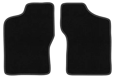 Productafbeelding van Velours voormatten voor Fiat Cinquecento 1991-1998 (hatchback) – 2-delig, zwart, op maat – Wielganizator BASIC