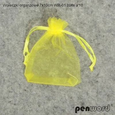 Produktbild von Woreczki organzowe żółte 7x10cm 10szt