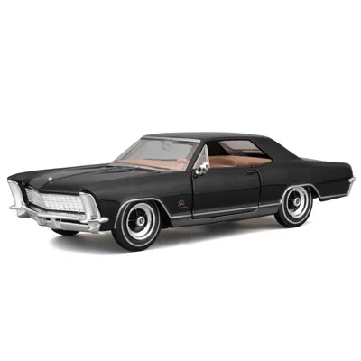 Modellauto Buick Riviera 1965, 1:24, schwarz, bewegliche Teile