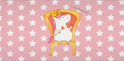 Produktbild von Mr. & Mrs. Panda Handtuch Einhorn König - Rot Pastell - Geschenk, Krone, Händehandtuch, Bundeskanzler, Prinzessin, kleines, 100x50, Unicorn, frottee, Kaiser, Flauschtuch