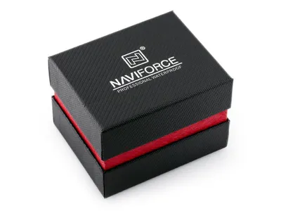Produktbild von Geschenkbox für eine Uhr – Naviforce – Schwarz und Rot