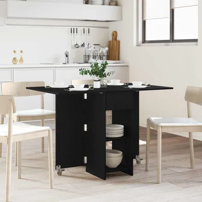 Productafbeelding van Maison Exclusive - Eettafel, 115 x 70 x 75 cm, houtvezel, zwart eikenhout