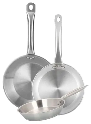 3er-Set Edelstahltöpfe Ø20/24/28 cm, induktionsgeeignet