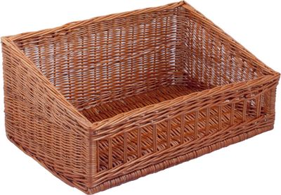 Systemregalkorb, Brotkorb, Brötchenkorb, Thekenkorb, 40x60x16/27cm, gestäbt