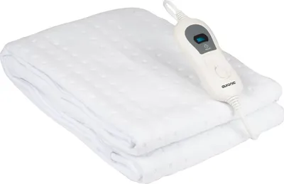 Produktbild von Auronic Elektrisches Wärmeunterbett - 150 x 80 cm - 1 Person Wärmedecke - 3 Wärmestufen mit Timer - mit Eckelastiken - Heizdecke - Weiß