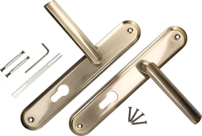 Produktbild von KOTARBAU® Türdrückerset 90 mm WC Langschild Patina Universal Modern