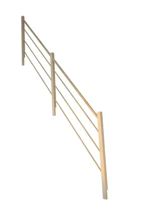 Produktbild von Treppengeländer Modell Fichte 2000/3000-Holz-Holz Design-Links