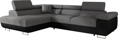Produktbild von MIRJAN24 Ecksofa Torezio, Stilvoll Eckcouch mit Bettkasten und Schlaffunktion, Moderne Schlafsofa (Soft 011 + Lux 06, Seite: Links)