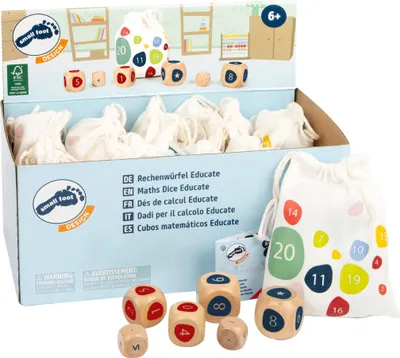 Produktbild von Rechenwürfel "Educate" im Sack