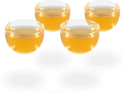 Produktbild von Melina Teetassen / Teecups / Glascups, 4 Glastassen je 120ml, classic glänzend