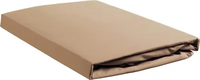 Produktbild von Ambiante Renforcé-Spannbettlaken für 35cm hohe Matratzen Baumwolle Uni Farbe Khaki Größe 90x200