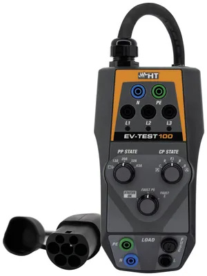 Produktbild von HT INSTRUMENTS 1010960 EV-TEST100 Prüfadapter Prüfadapter für E-Ladestationen 1 St.