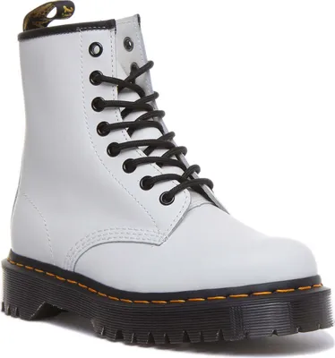 Produktbild von Dr. Martens 1460 Bex Smooth Leather Platform Boots - Weiß, 6,5