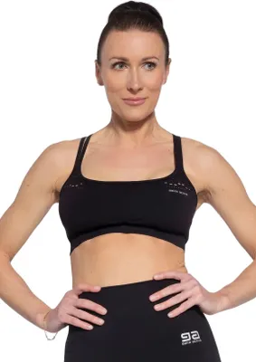 Produktbild von Gatta Active, Sport BH, Seamless BH Damen, Yoga Fitness Top, Schwarz, XS