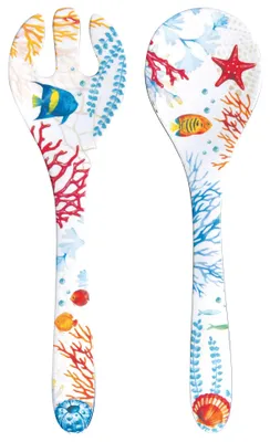 Produktbild von Salatbesteck 2 tlg. BORA BORA Unterwasser 28x7,5cm aus Melamin Easy Life