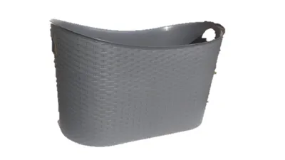 Produktbild von Korb mit Henkel grau 60L 59x33x36cm
